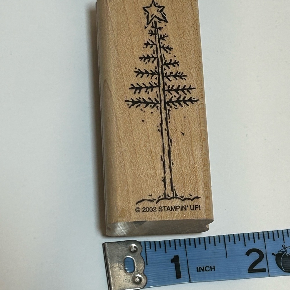 Stampin’ Up! 2002 Tree With Star Rubber Stamp - Picture 8 of 8